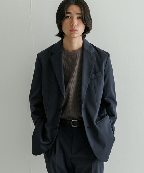 URBAN RESEARCH(アーバンリサーチ)の「RE:NAPES サテンジャケット(テーラードジャケット・メンズ・CHARCOAL/NAVY・M/L)」の14枚目の写真