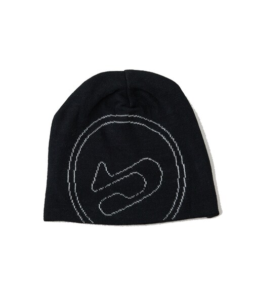 ADAM ET ROPE'（アダムエロペ）の「【BAL/バル】BIG LOGO SOFT BEANIE HAT（ニットキャップ/ビーニー・メンズ・ブラック/ブルー系/ピンク系・F）」の4枚目の写真