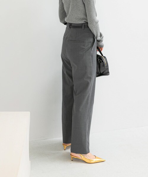 URBAN RESEARCH ROSSO（アーバンリサーチロッソ）の「ウール混防シワハイウエストワイドスラックス（その他パンツ・レディース・L/BEIGE/GRAY/STLYPE・34/36/38/TALL）」の7枚目の写真