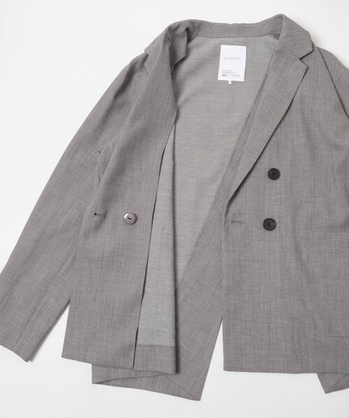URBAN RESEARCH ROSSO（アーバンリサーチロッソ）の「ELENDEEK　BACK CROSS TAILORED JACKET（テーラードジャケット・レディース・GRY/BGE・Free）」の10枚目の写真
