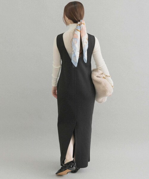 URBAN RESEARCH ROSSO（アーバンリサーチロッソ）の「UNiPH　スポンディッシュストレッチ ワンピース（ワンピース・レディース・ブラック・1）」の6枚目の写真