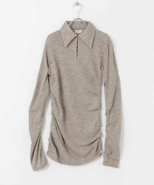 URBAN RESEARCH DOORS（アーバンリサーチドアーズ）の「tiit tokyo　tack&twist tops（ニット/セーター・レディース・gray/beige・38）」の6枚目の写真