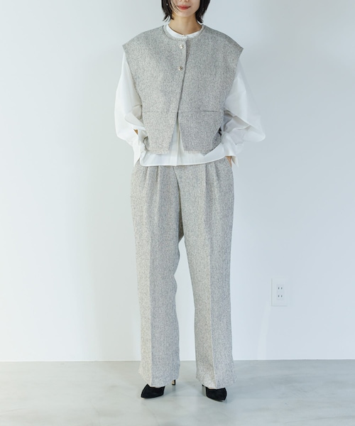 CHIGNON　ツイードショートベスト