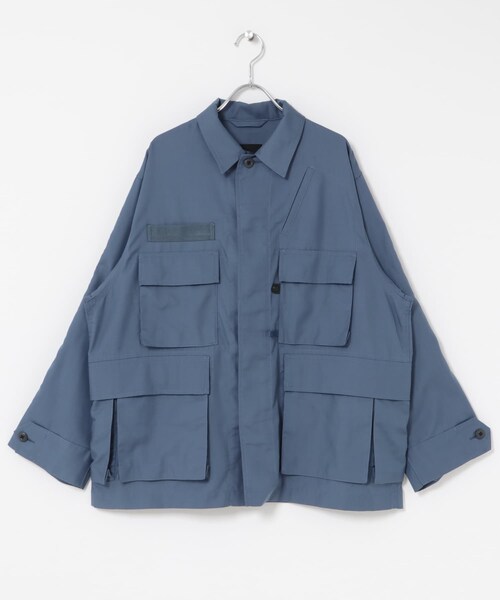 URBAN RESEARCH（アーバンリサーチ）の「DAIWA PIER39　W's TECH FISHING PK MILBDU SHIRT L/S（テーラードジャケット・レディース・SMOKE BLUE/INK BLACK・Free）」の6枚目の写真