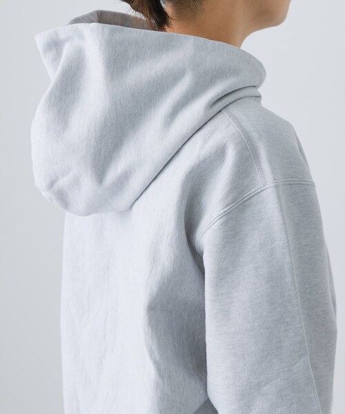 かぐれ（カグレ）の「blurhmsROOTSTOCK　THIN-SWEAT HOODIE ZIP（パーカー・レディース・H White/DarkNavy/H Beige・0）」の10枚目の写真