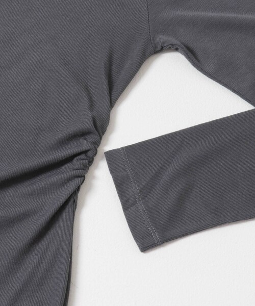 KBF（ケイビーエフ）の「シアーリブデザインカットソー（Tシャツ/カットソー・レディース・L.BEIGE/PINK/CHARCOAL・one）」の12枚目の写真