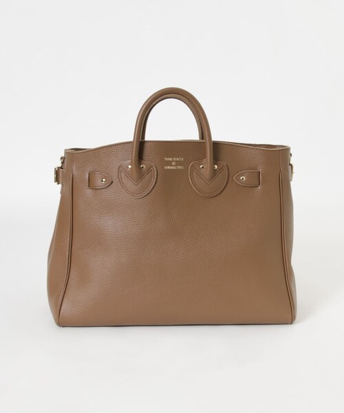 URBAN RESEARCH（アーバンリサーチ）の「YOUNG&OLSEN　EMBOSSED LEATHER BELTED M（トートバッグ・メンズ・BROWN/BLACK・FREE）」の3枚目の写真