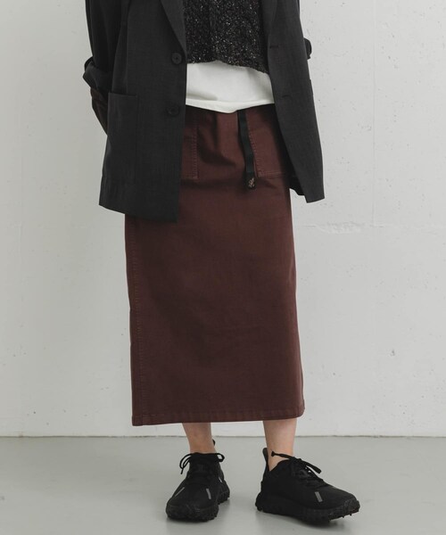 EKAL（エカル）の「『別注』GRAMICCI　ストレッチツイルスカート（スカート・レディース・BLACK/CAMEL/BROWN・one）」の16枚目の写真