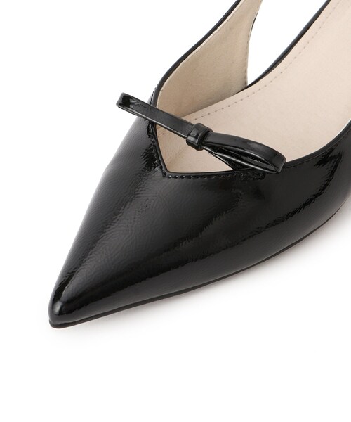 VIS（ビス）の「スリングバックリボンミュール（パンプス・レディース・ブラック/シルバー・L/M/S）」の21枚目の写真