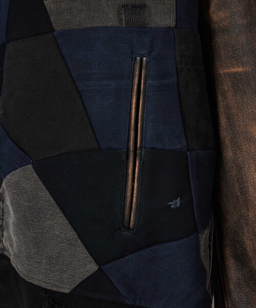 ADAM ET ROPE'（アダムエロペ）の「MENS【TTT_MSW】Vintage handwork stadium jacket（スタジャン・メンズ・ブラック・L/M）」の7枚目の写真