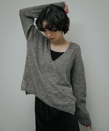 URBAN RESEARCH DOORS | Baby Alpaca V-Neck Knit(ニット/セーター)