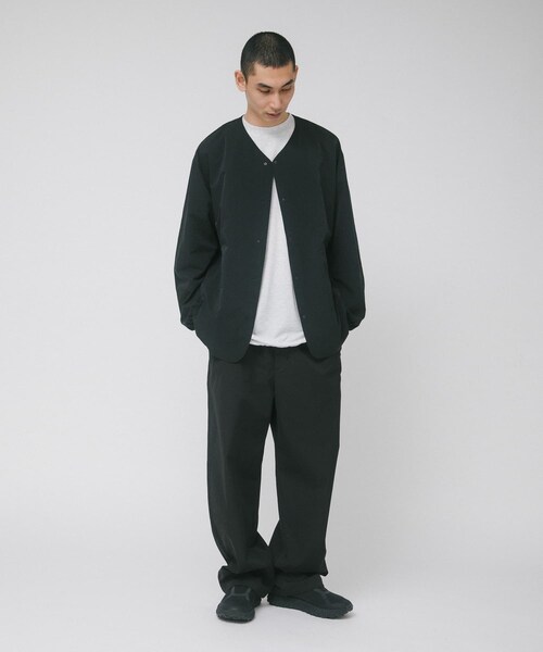 EKAL(エカル)の「『吸水速乾/通気性/軽量』DOT AIR NO COLLOR CARDIGAN(カーディガン/ボレロ・メンズ・ネイビー/ブラック/ブリック・M/L)」の8枚目の写真