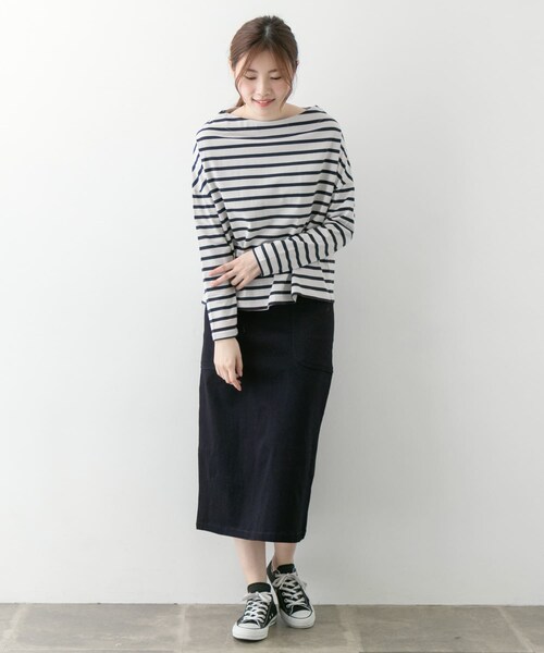 ITEMS URBANRESEARCH（アイテムズ アーバンリサーチ）の「アウトポケットデニムスカート∴（デニムスカート・レディース・L.BLU/NVY・S/M）」の15枚目の写真