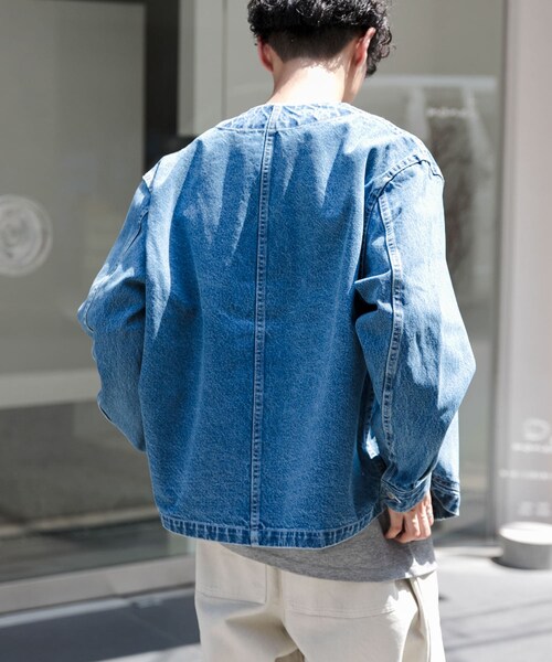 URBAN RESEARCH DOORS（アーバンリサーチドアーズ）の「FORK&SPOON　JFデニムノーカラージャケット（デニムジャケット・メンズ・ONEWASH/USED・4/5）」の19枚目の写真