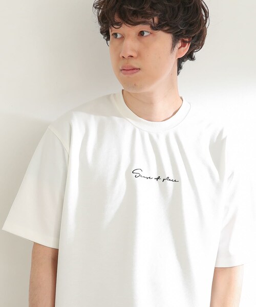 SENSE OF PLACE by URBAN RESEARCH(センスオブプレイスバイアーバンリサーチ)の「シシュウポンチTシャツ(5分袖)(Tシャツ/カットソー・メンズ・GREIGE/WHITE/BLACK/GREEN/L.PURPLE/MINT・M/L)」の15枚目の写真