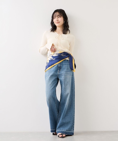 VIS(ビス)の「バギーワイドデニムパンツ(デニムパンツ・レディース・ブラック系/ブルー系・M/S/SS)」の11枚目の写真