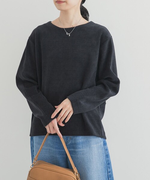 URBAN RESEARCH DOORS（アーバンリサーチドアーズ）の「Wフェイスモールコクーンプルオーバー（Tシャツ/カットソー・レディース・NATURAL/GREGE/BLACK・Free）」の17枚目の写真
