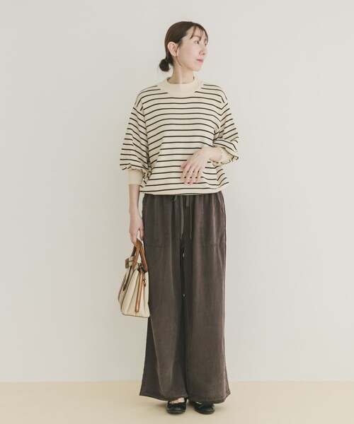 ITEMS URBANRESEARCH（アイテムズ アーバンリサーチ）の「リラクシーイージーパンツ（その他パンツ・レディース・CHA/M.GRY/BRN・Free）」の8枚目の写真