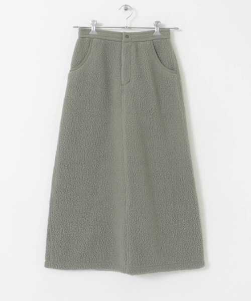 URBAN RESEARCH DOORS（アーバンリサーチドアーズ）の「『別注』Snow Peak Apparel×DOORS　ThermalBoa FleeceSkirt（スカート・レディース・グレー/ブラック・FREE）」の20枚目の写真