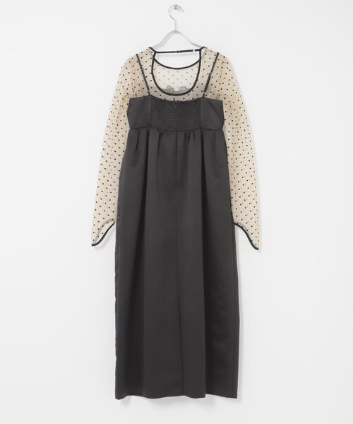 URBAN RESEARCH ROSSO（アーバンリサーチロッソ）の「ANDRESD　RIBBONS DRESS×SHEER TOPS（ワンピース・レディース・NAVY/BLACK・M）」の16枚目の写真