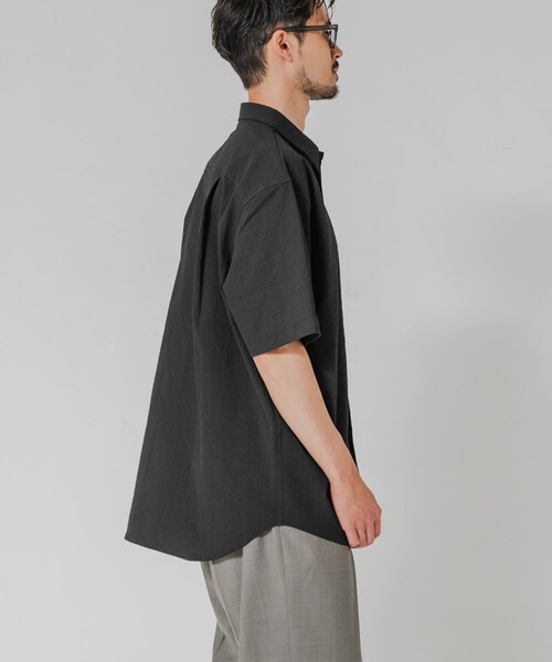 URBAN RESEARCH（アーバンリサーチ）の「『吸水速乾/UVカット』『別注』THOUSAND MILE×URBAN RESEARCH　WASHER CODE SHIRTS（シャツ/ブラウス・メンズ・BLACK/CHARCOAL/NAVY ST・S/M/L）」の7枚目の写真
