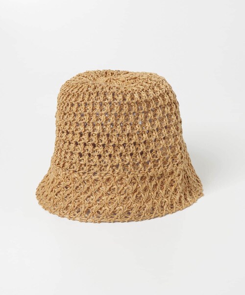 URBAN RESEARCH（アーバンリサーチ）の「細編みベルハット（ハット・レディース・BEIGE/BLACK・-）」の2枚目の写真