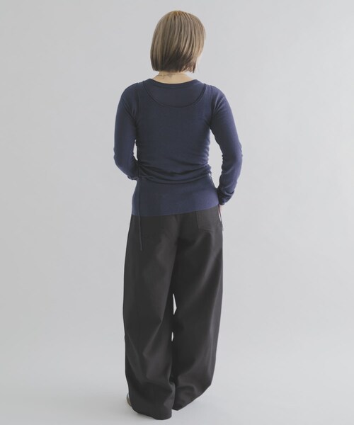 THE GOODLAND MARKET（ザグッドランドマーケット）の「cwtch　LAYERED KNIT TOPS（ニット/セーター・レディース・GRAY/NAVY/BERRY/YELLOW・Free）」の21枚目の写真