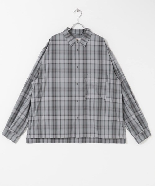URBAN RESEARCH DOORS(アーバンリサーチドアーズ)の「Snow Peak Apparel FADE CHECK BREEZY SHIRTS(シャツ/ブラウス・メンズ・RED/LIGHT BLUE/GREIGE・M/L/XL)」の5枚目の写真