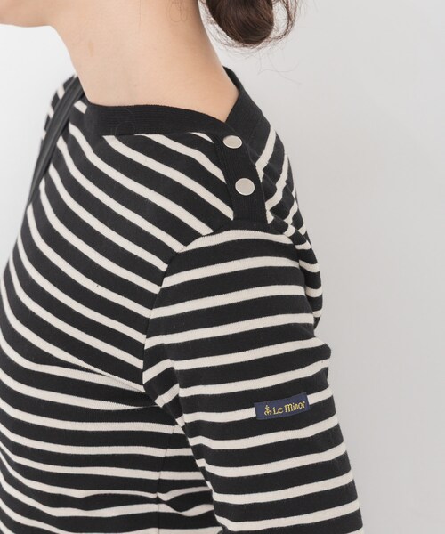 URBAN RESEARCH(アーバンリサーチ)の「『別注』LE MINOR×URBAN RESEARCH ボーダーカットソー(Tシャツ/カットソー・レディース・NoirEcru/MarineEc・-)」の4枚目の写真