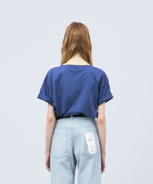 THE GOODLAND MARKET（ザグッドランドマーケット）の「ザ グッドランド マーケット　RINGER TEE（Tシャツ/カットソー・メンズ・WH×GR/YE×BR/BL×GR・1/2）」の12枚目の写真