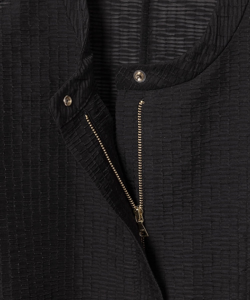 ROPE'（ロペ）の「シアージャガードライトブルゾン（ブルゾン・レディース・ブラック/ベージュ系・F）」の10枚目の写真