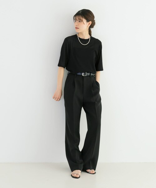 URBAN RESEARCH(アーバンリサーチ)の「『MADE IN JAPAN』ドライツイストシアーTシャツ(Tシャツ/カットソー・レディース・ICE GRAY/WHITE/BLACK・FREE)」の9枚目の写真