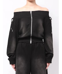 EMODA | FRONT ZIP OFF SHOULDER TOP(Tシャツ/カットソー)