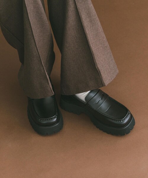 ITEMS URBANRESEARCH(アイテムズ アーバンリサーチ)の「スクエアローファー(ローファー・レディース・BLK/BRN・S/M/L)」の4枚目の写真