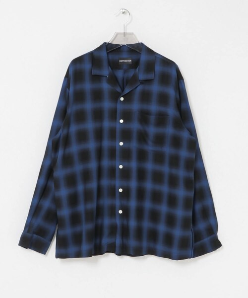 URBAN RESEARCH(アーバンリサーチ)の「COTTON PAN SOHOオンブレシャツロングスリーブ(シャツ/ブラウス・メンズ・BLACK/BLUE/BLU×BLK・2/3)」の14枚目の写真