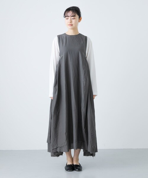 かぐれ（カグレ）の「quitan　DRESS（ワンピース・レディース・IRON GREY/PALE ROSE・FREE）」の15枚目の写真