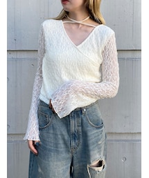 MURUA | カシュクールレーストップス(Tシャツ/カットソー)