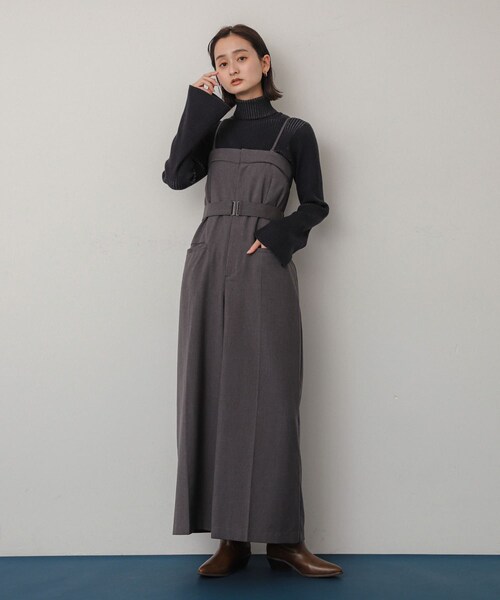 SENSE OF PLACE by URBAN RESEARCH（センスオブプレイスバイアーバンリサーチ）の「ベアオールインワン（サロペット/オーバーオール・レディース・BLACK/GRAY/BEIGE・S/M）」の13枚目の写真