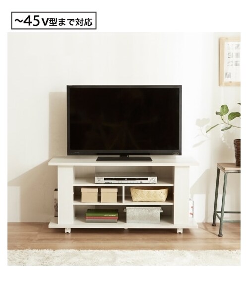 nissen（ニッセン）の「【幅100cm】テレビ台　オープンタイプ（家具・メンズ・オフホワイト/ナチュラル/ブラウン/ブラック・Y=幅100cm）」の5枚目の写真