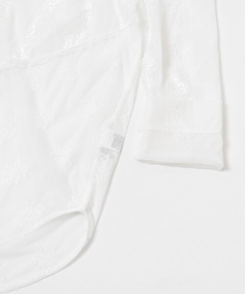 neith.tokyo Too Big Ribbon Lace Shirt