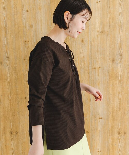 URBAN RESEARCH ROSSO（アーバンリサーチロッソ）の「F by ROSSO　撥水カバーアップ（シャツ/ブラウス・レディース・L/GRAY/BROWN・FREE）」の20枚目の写真