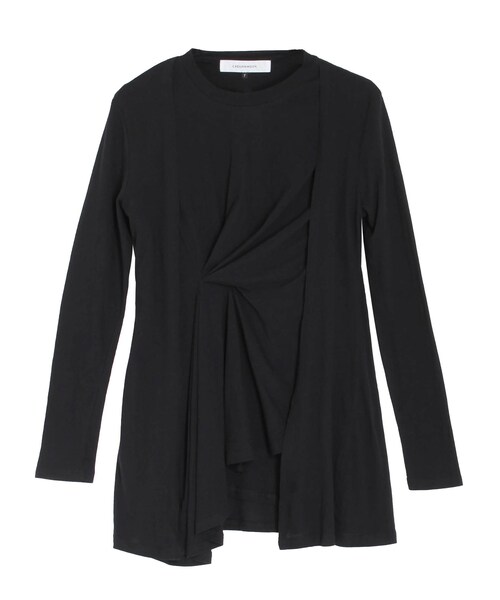 LAGUNAMOON（ラグナムーン）の「イミテーションレイヤードカットトップス（その他トップス・レディース・ブラック/ブラウン・F）」の6枚目の写真