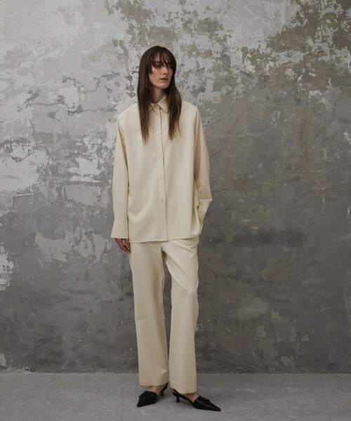 ADAM ET ROPE'（アダムエロペ）の「【EMOELLE】ソモウイージーパンツ（その他パンツ・レディース・ブラック/キナリ系・36/38）」の12枚目の写真