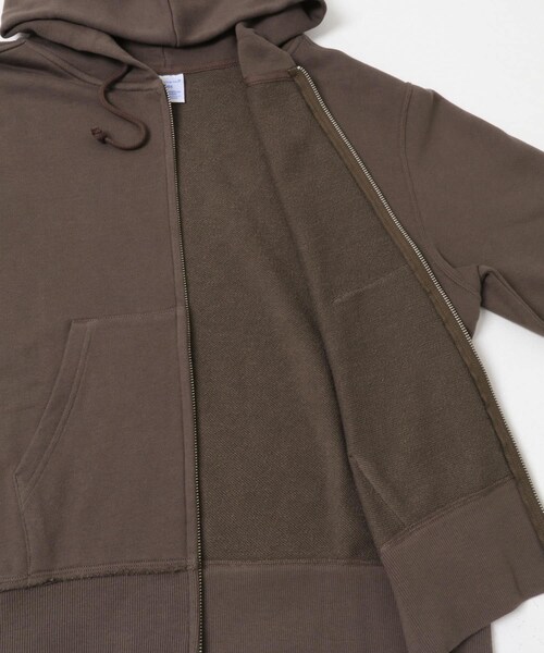 SENSE OF PLACE by URBAN RESEARCH（センスオブプレイスバイアーバンリサーチ）の「『別注』Champion×SENSE OF PLACE　ジップパーカー（パーカー・レディース・OATMEAL/BROWN/GREEN・one）」の11枚目の写真