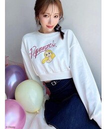 【ディズニーコレクション】クロップドルーズスウェット