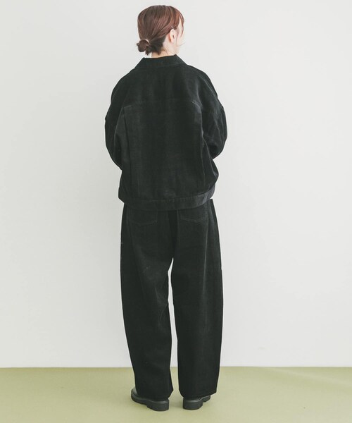 ITEMS URBANRESEARCH（アイテムズ アーバンリサーチ）の「コーデュロイジャケット（テーラードジャケット・レディース・BLK/BEG/CHERRY・FREE）」の9枚目の写真