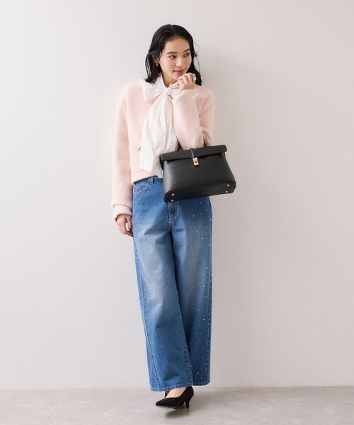 VIS（ビス）の「ひねり金具ワンハンドルバッグ/2WAY,軽量（ハンドバッグ・レディース・ブラック系/グレー系/ベージュ/ブラック/キャメル・F）」の16枚目の写真