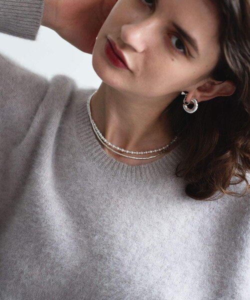 URBAN RESEARCH（アーバンリサーチ）の「decor『デコール』　Hematite Pearl Choker（ネックレス・レディース・SILVER・-）」の5枚目の写真