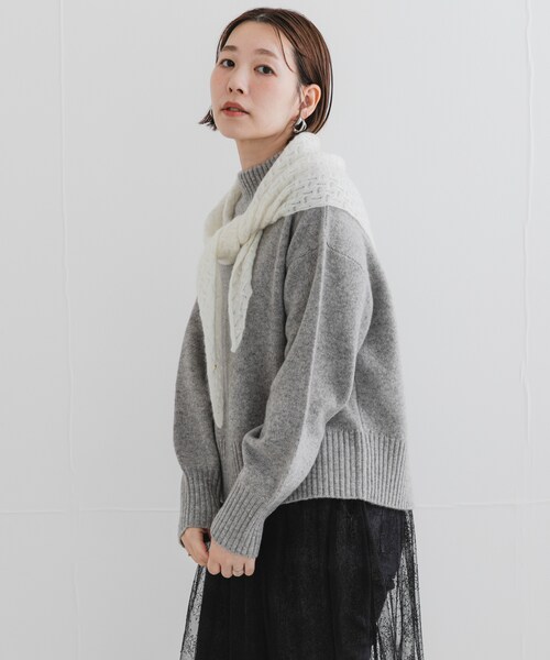 URBAN RESEARCH ROSSO（アーバンリサーチロッソ）の「F by ROSSO　ハミルトンハイネックニット（ニット/セーター・レディース・L/GREIGE/GRAY/D/CHERRY/BLUE・FREE）」の9枚目の写真