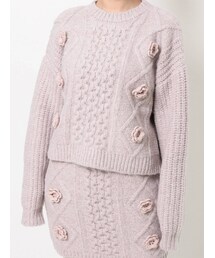 merry jenny | flowerケーブルニット(ニット/セーター)